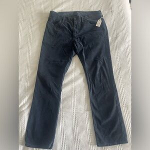 Navy Blue Corduroy Pants - Size 33